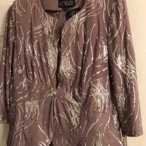 Two Piece Formal with Jacket and Sleeveless Dress